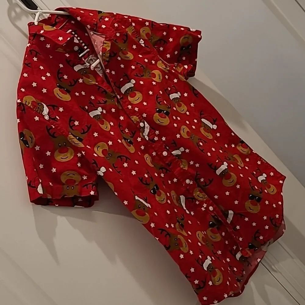 Denim & Flower Ricky Singh sz M Christmas shirt
